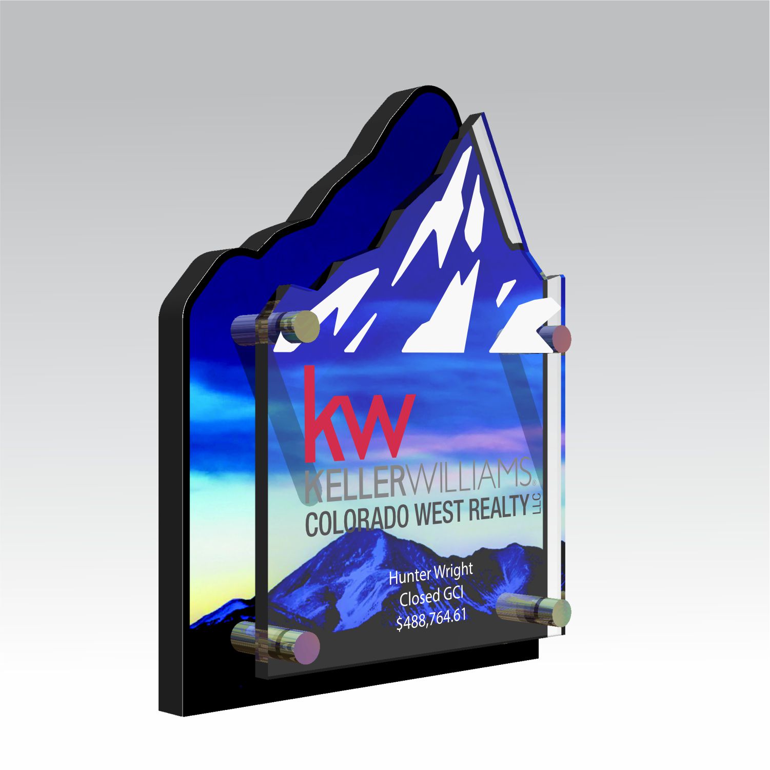 Keller Williams Colorado West Plaque custom acrylic award