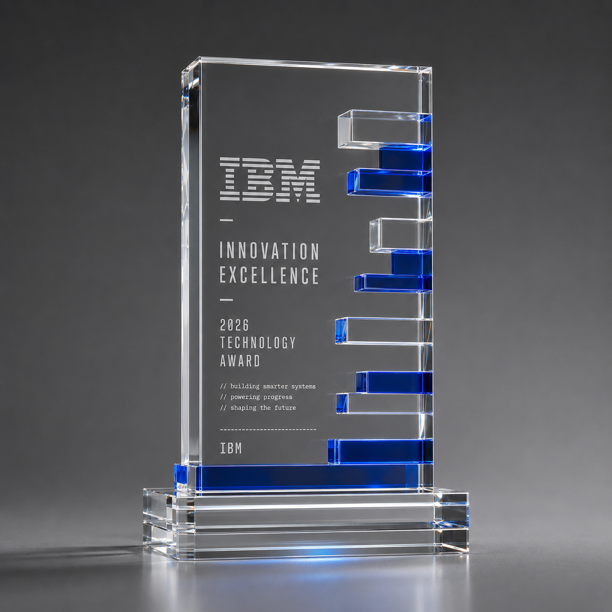 IBM Innovation Excellence custom Optical Crystal award