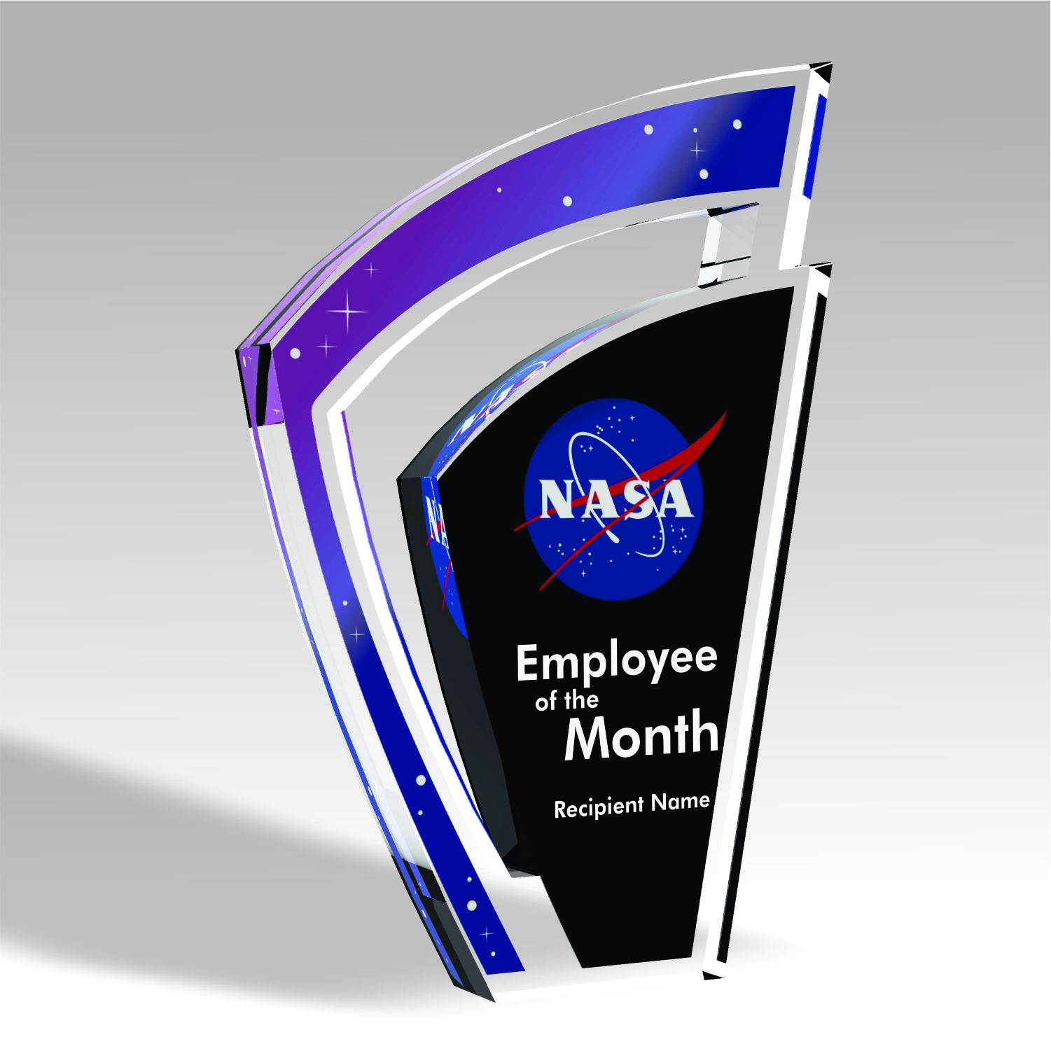 NASA Employee of the Month custom acrylic award