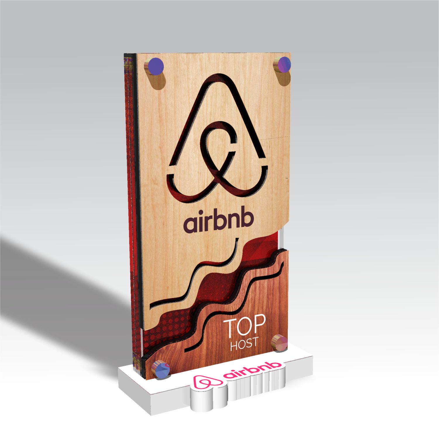 Airbnb Top Host custom acrylic award