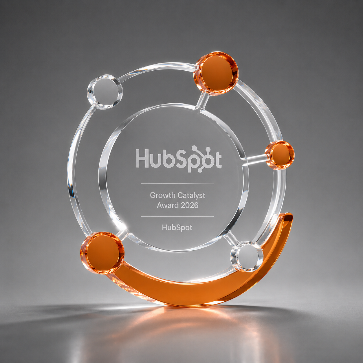 HubSpot Growth Catalyst custom Optical Crystal award