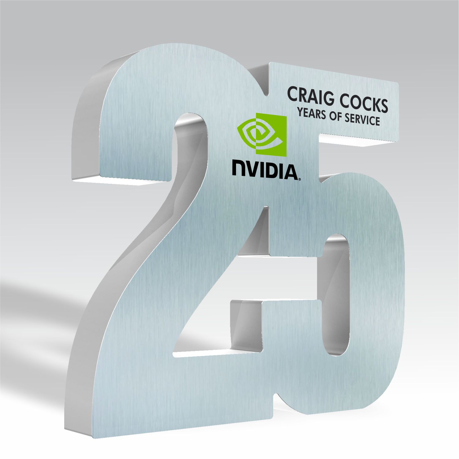 YOS Metal Cutout custom acrylic award
